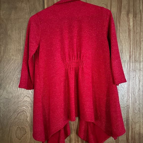Red blingy sweater  Perfect over a short sleeve top - Picture 2 of 4